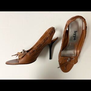 Hype  genuine leather heels size 7